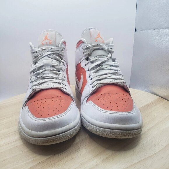 Nike Air Jordan Womens Air Jordan 1 Mid SE 'Bright Citrus' CZ0774-800 Womens 6.5 - Picture 4 of 8